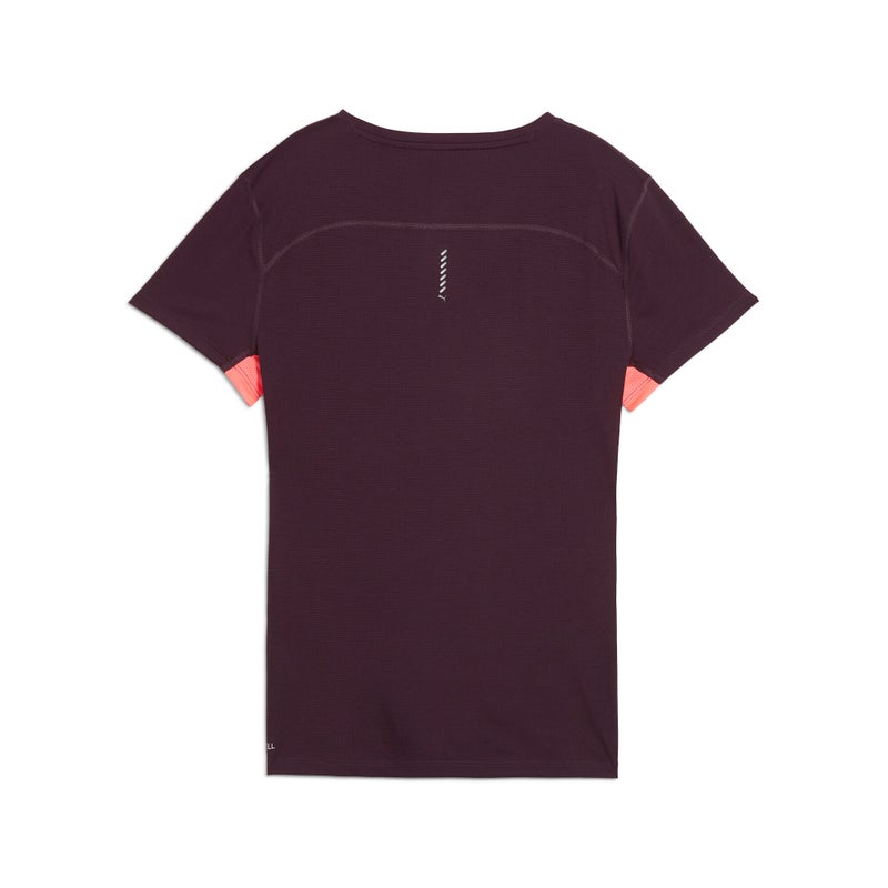 PUMA RUN FAVORITE Womens Purple T-Shirt - Image 2